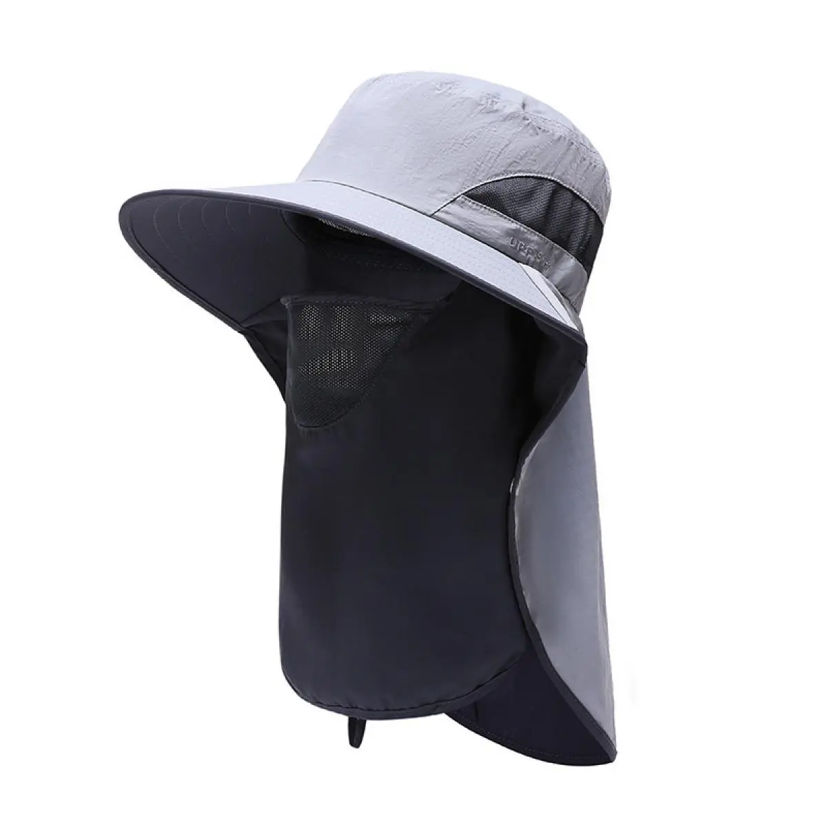 Spring Summer Outdoor UPF 50+ UV Protective Wide Brim Sunshade Fisherman Hat, Detachable Waterproof Breathable Face Covering & Neck Protection Flap, Hiking Fishing  for Men Women Sunshade cap sun large sun hat upf protection unisex