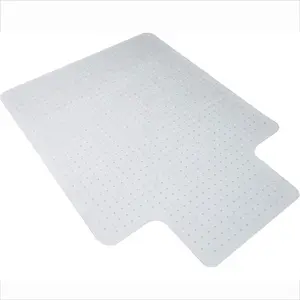 PVC Office Chair Mat (36x48 in) - Carpeted Floor Protector with Extended Lip, Easy-to-Clean Desk Chair Mat for Office Use