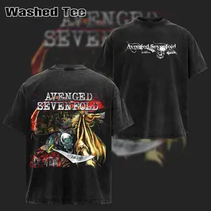 [Collection] ReTro Vintage Avenged Sevenfold Inspired Band T-Shirt , A7X Tee , Rock Band Shirt , Washed Oversized T-Shirt , Rock Band Shirt, Rock Music Lover Shirt, Vintage Band Shirts Casual Fabric Fit Top , Top Men's and Women's Clothing