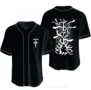 Fullmetal Alchemist Y2k Streetwear Baseball Jersey
