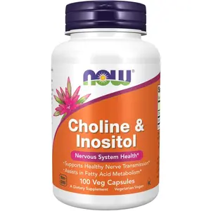 NOW Choline & Inositol, 100 Veg Capsules