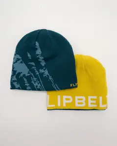 FlipBelt Wool Beanie - Reversible Double-Sided Merino-Acrylic Hybrid for Cold-Weather Comfort & Odor Resistance Design gift