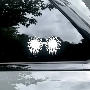 Terrifier Inspired Art The Clown Daisy Glasses Vinyl Horror Car Decal