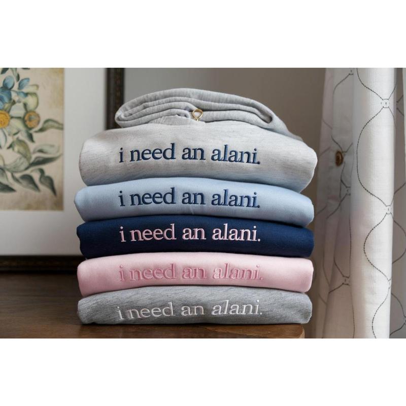 Embroidered I NEED AN Alani Sweatshirt, Caffeine Shirt Crewneck, Gift for Alani lover, Trending Shirt