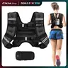 【BackToSchool】BAGAIL Weighted Vest, 5lbs/8lbs/10lbs/12lbs/15lbs/20lbs/25lbs/30lbs Weight Vest with Detachable Phone Pouch, Rucking Vest for Women, Men, Walking, Training, Running Summervibes
