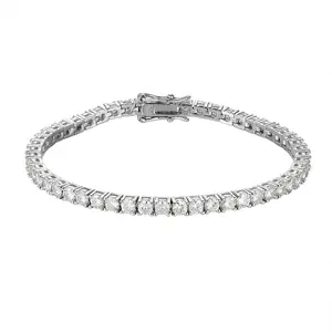 VVS1 Moissanite Tennis Bracelet 925 Sterling Silver