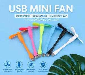Portable USB Mini Fan | Flexible Plug-in Cooling Fan | Silent USB Desk Fan for Laptop, Power Bank & Travel
