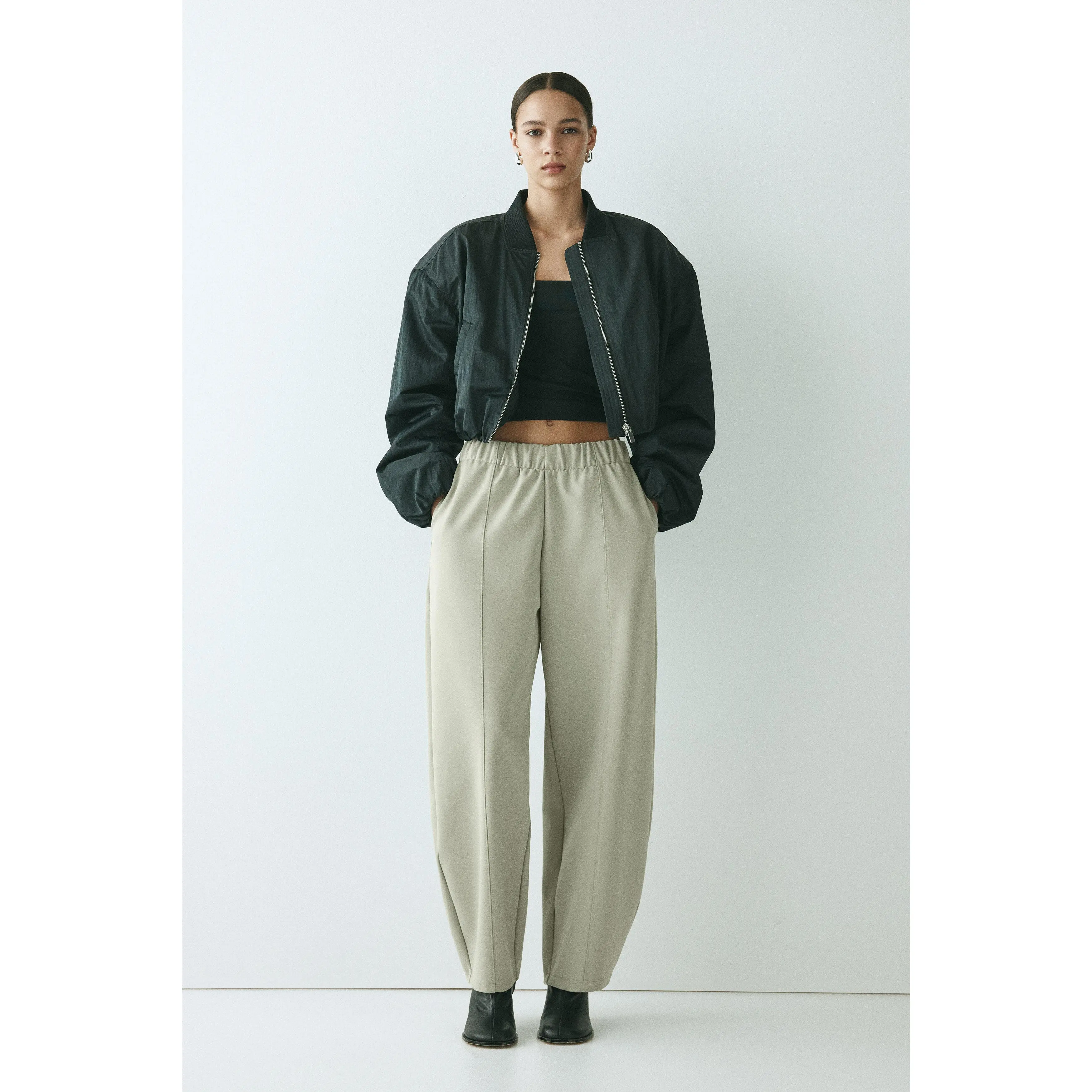 H&M Barrel-leg Ponte di Roma trousers