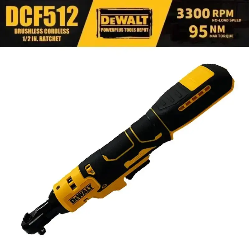 DEWALT DCF512 20V MAX Brushless Right Angle Drill Ratchet | 1/2 Inch Chuck | 0-300RPM | Compact Cordless Power Tool for Auto Repair, Bare Tool Only, No Battery nm torque
