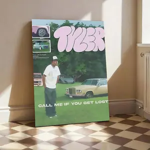 Hip-hop album canvas print poster, stylish wall poster, unique and creative wall art decoration, suitable for living room, bedroom, office, dining room and bar wall decoration. Waterproof, beautifully printed, artwork, perfect gift.