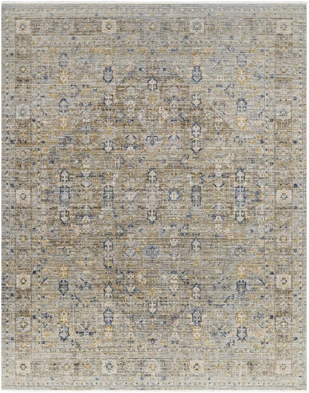 Livabliss BOMG2305-71010 Margaret Machine Woven Multicolor Area Rug, 7'10" x 10' Low Pile, Machine Washable, Water Resistant, Modern Abstract Rug with Fringe Accent, Artistic Design Indoor/Outdoor Polyester Home Textile