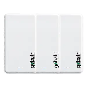 5000 mAh with Built-In Lightning Cord w/ Type-C Adapter BUNDLE (GOBATRI LOGO)