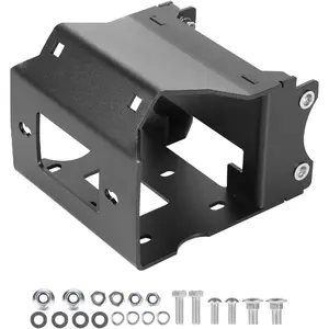 VEVOR Winch Mount, Winch Capacity of 2000 - 3600 lbs, Trailer Hitch Winch Mount for Select Polaris Sportsman Models (2009 and Newer), 2 Mounting Hole Design, Powder Coated Steel, Fit for Desert Rescue