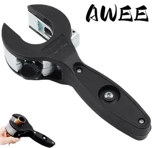 Ratchet Pipe Cutter Adjustable Tube Cutting Tool Replaceable Alloy Steel Blade for Copper Aluminum Iron Stainless Steel Pipe
