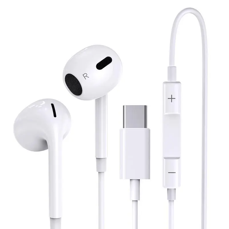 Lightning Connector Wired In-Ear Earbuds Compatible with iPhone, Wired Earphones with Built-In Mic & Remote Control, Volume Adjustment, Support Hands-Free Calls & Music Playback, Plug and Play Wired Headphones for Daily Commute
