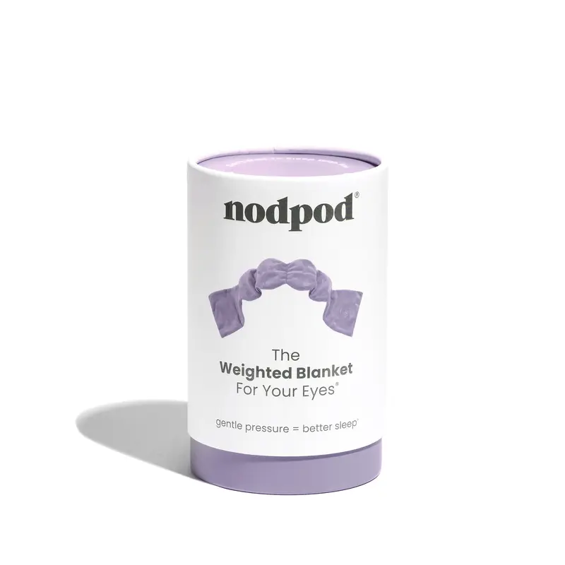 Nodpod Sleep Mask - The Weighted Blanket For Your Eyes, Calming Eyemask for Deep Sleep, Side-Sleeping Friendly, 100% Blackout, Patented Strap-Free Design