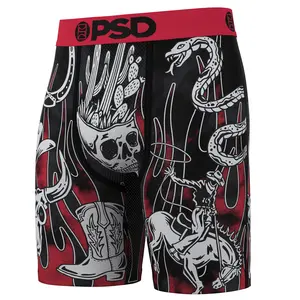 PSD Mens High Noon Boxer Brief - Standard Length 7 Inch Inseam, Soft and Breathable Poly Blend Fabric Menswear Stretch