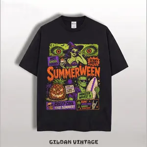 Summerween Shirt, Summer Halloween Tee, Spooky Beach Vacation Shirt