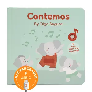 Cali's Books Contemos: A Spanish-Language Book for Kids Learning to Count with Dancing Elephants by Olga Segura - Rechargeable USB-C, 2024 Edition