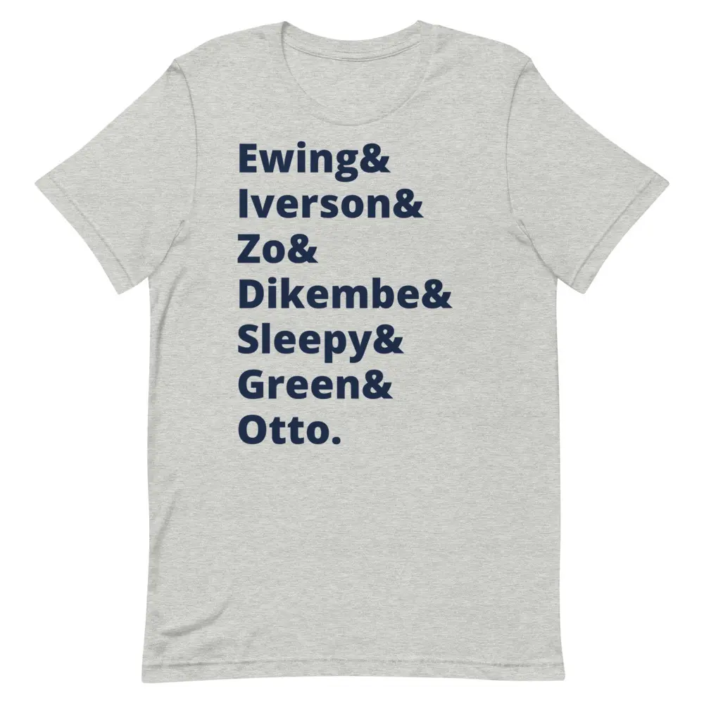 Georgetown Hoyas Basketball Legends Shirt signature graphic sport t-shirt