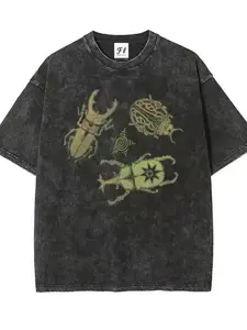 Allomyrina Dichotoma Insect Lover Shirt S~5XL Oversize Unisex Washed T-Shirt for Women and Men's Unisex Fit Batik Oversize Streetwear Menswear