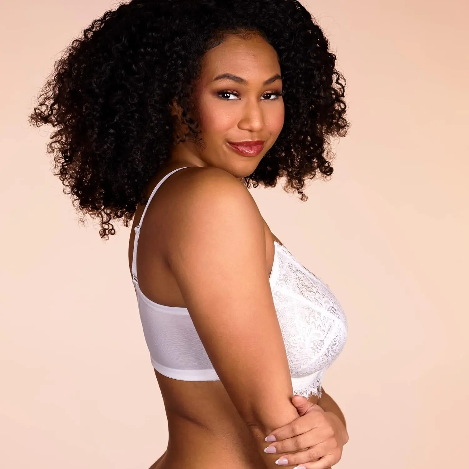 Women's Minimizer Bra - Plus Size, Full Coverage, Underwire, Unlined Lace Bra for Bridal Wear, Basic Minimalist Womenswear Underwear (Black), Minimizer Bra For Women