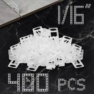 Tile Leveling System Tiles Leveler Spacers, 400-Piece Leveling Spacer Clips - 1/16 Inch Tile Spacers Lippage Free Tile and Stone Installation for PRO and DIY
