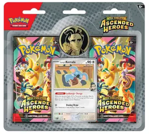 1 (ONE) - Pokemon Mega Evolution: Ascended Heroes Larry 2-Pack Blister