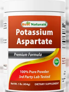 Best Naturals Potassium Aspartate Pure Powder 1 Pound