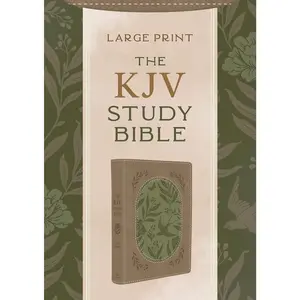 The KJV Study Bible, Large Print [Olive Branches] Flexible Barbour