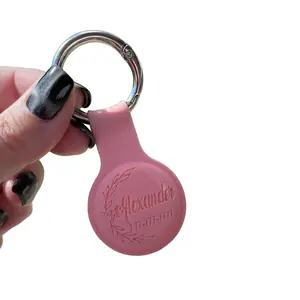 Skite Custom Personalized AirTag Case | AirTag Keychain Holder | Luggage Tags | AirTag Case | Air Tag Keychain Key Chain Gifts for Him/ Her / Pets