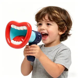 Button-Controlled Digital Voice Changer Toy with 6 Sound Effects, Portable Adjustable Audio Amplifier, Interactive Language Toy for Kids, Ideal for Christmas & International Children's Day, Interactive Language Toys