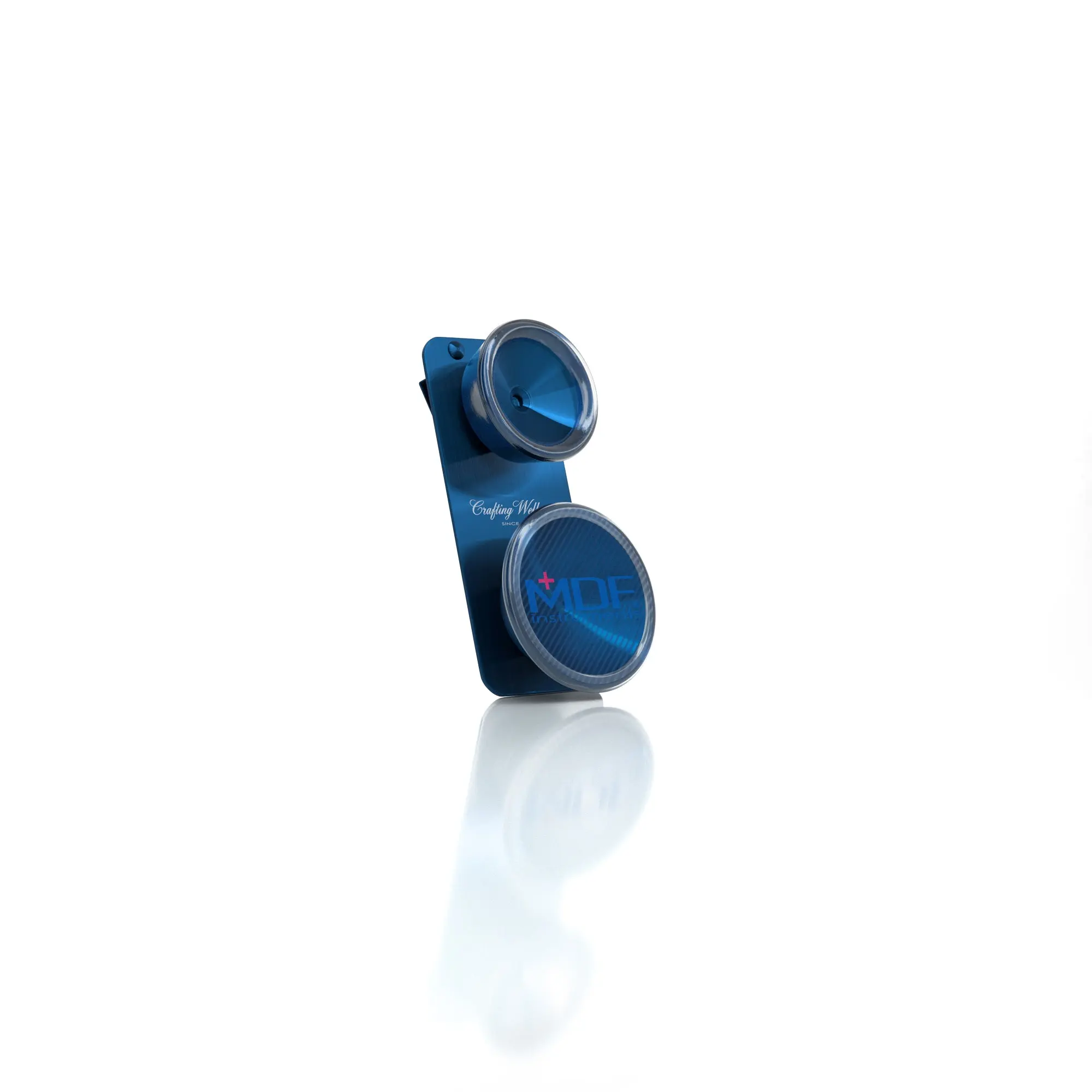 Pediatric Stethoscope Bell and Diaphragm Attachment - MD One® Epoch® Titanium Stethoscope Capridium Blue