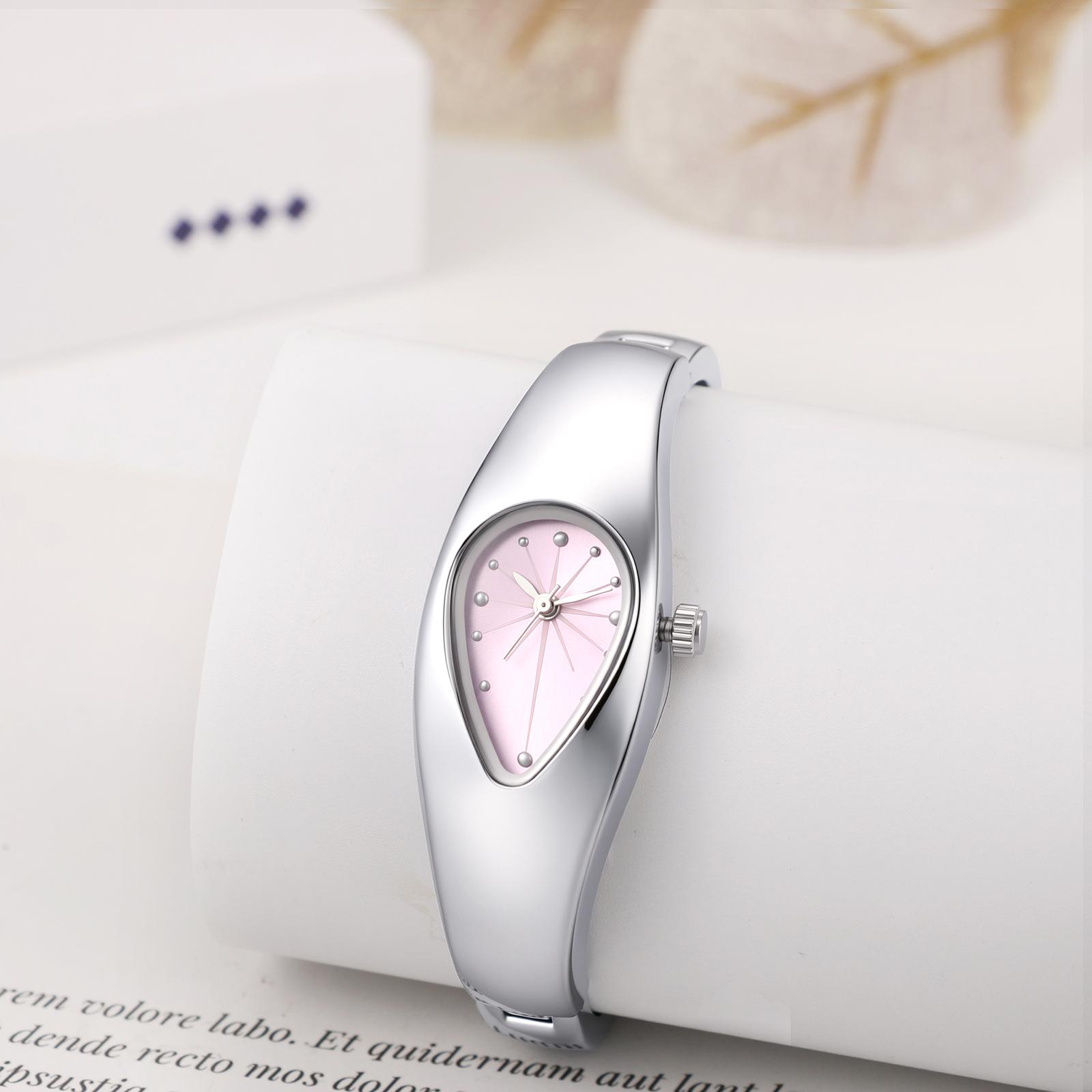 OIDEA Women's Teardrop Oval Bracelet Watch - Dot Dial, Stainless Steel Removable Band, Classical & Dressy Quartz Watch, Casual Business Fashion Gift for Ladies, Analog Quartz Watches, Classical Quartz Watches
