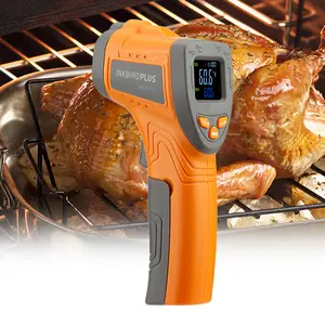 Inkbird infrared thermometer gun, handheld thermometer gun, suitable for frying, grilling, kitchen utensils,Gadgets Cooking Orange (External Battery)