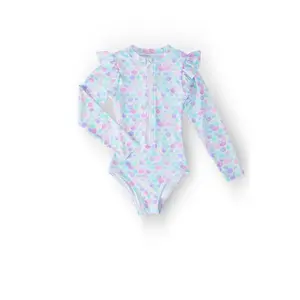 Mermaid Scales L/S Flutter One-Piece Swimsuit
