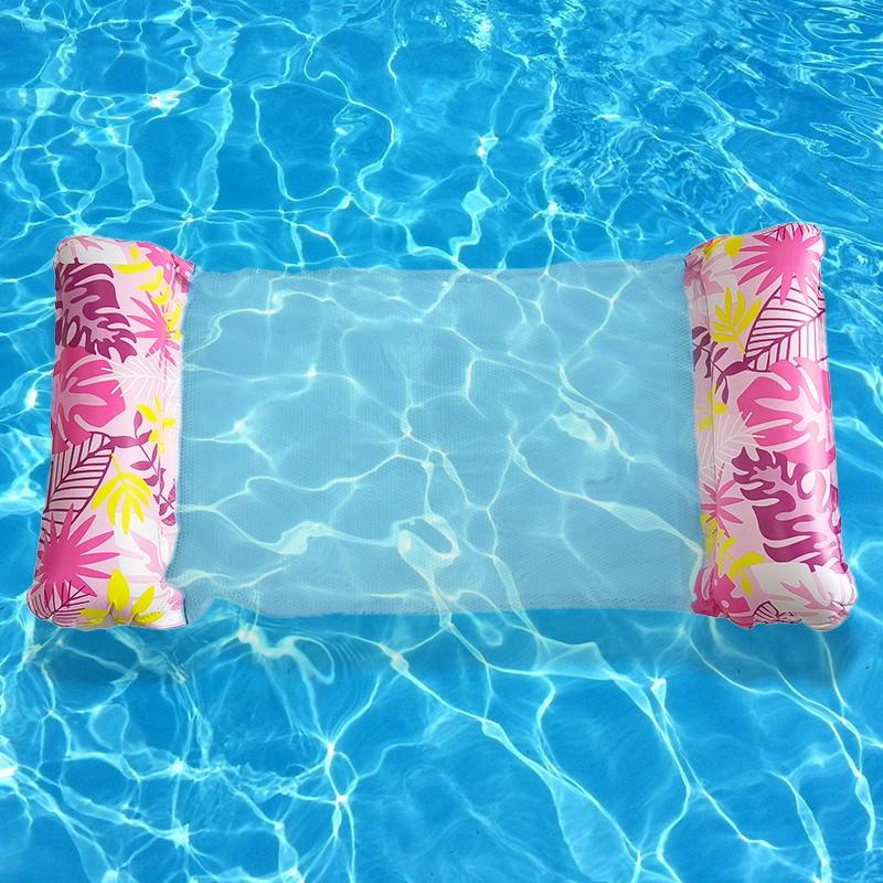 2-Piece Inflatable Pool Floats Adult Size Water Hammock, Multi-Functional Swimming Pool Raft Lounger, Relaxing Chair for Adults