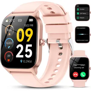 Watch for Men Women, 1.85" HD Fitness Tracker with Bluetooth Calls/AI Voice Control, IP68 Waterproof, 115+Sports Modes, 24/7 Heart Rate/Sleep Fitness Watch Compatible with iOS/Android Grey