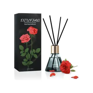 Fireless Reed Diffuser, Long-Lasting Fragrance, Luxury Style, Eliminates Odors, Ideal for Bedroom, Living Room, Bathroom