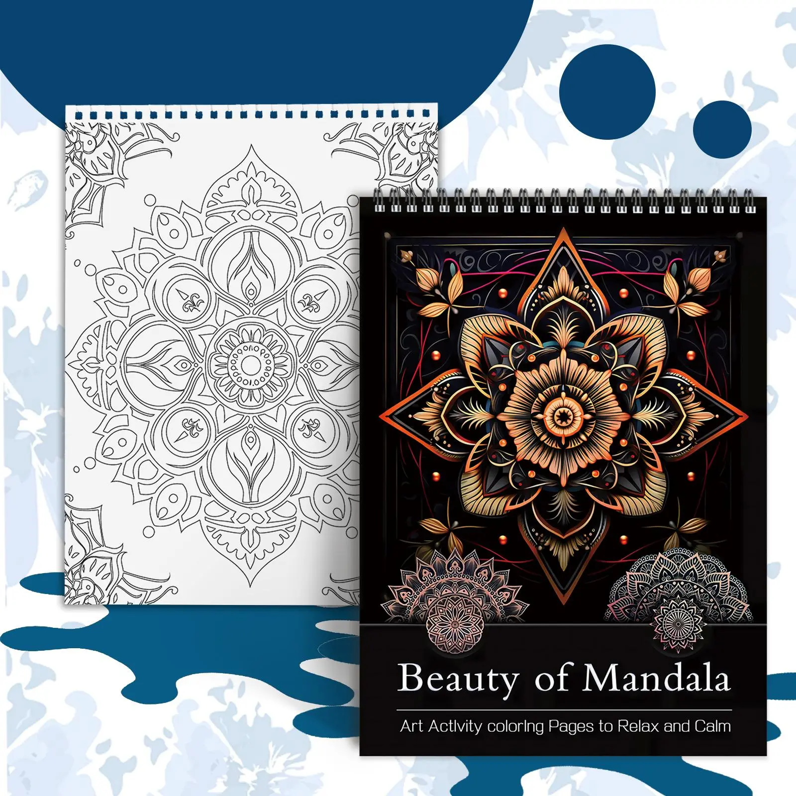 Irregular Mandala Theme Coloring Painting, DIY Decorative Painting, DIY Painting Supplies, Party Gift for Birthdays, Parties, Halloween, Thanksgiving, Other Festivals