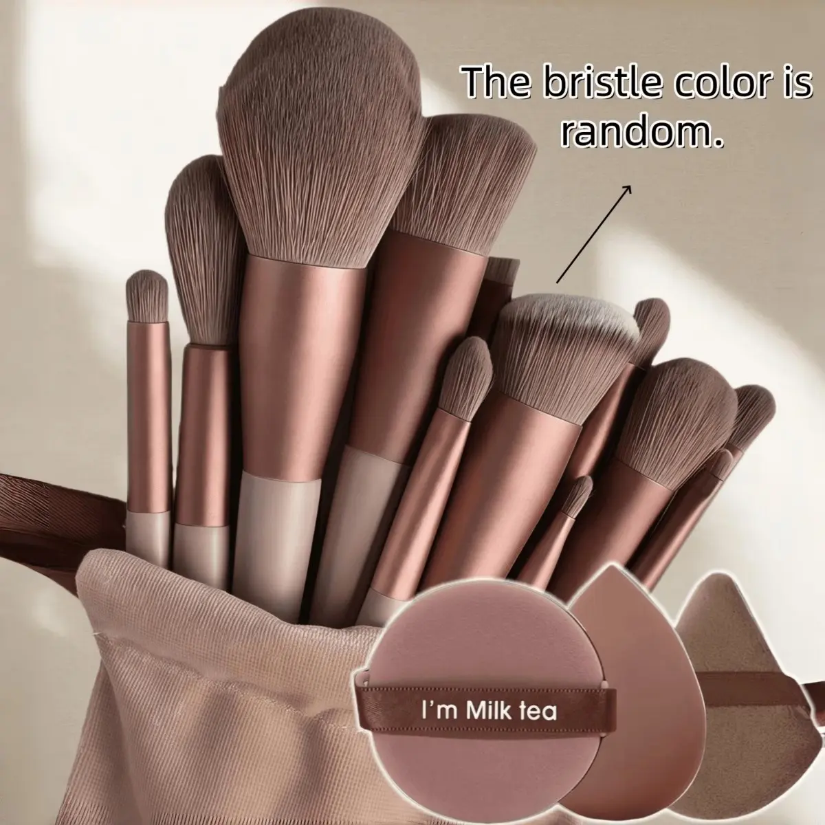 16pcs Makeup Brush Set, 13pcs Brushes + 3pcs Sponges, Face Makeup Brushes, Soft Fluffy Professional Cosmetics, Foundation Powder Eyeshadow Blender, Beauty Tool, Beauty Tools Kit, Brush Makeup Kit, Brush Combo