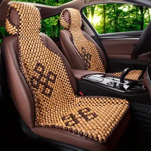1PCS Natural Wood Bead Seat Cover- Full Car Massage Cool Premium Comfort Cushion - Reduces Fatigue The Car, Truck or Your Office Chair Universal Cool & Breathable Car Seat Cushion - All-Season, for Long Car Trips, Durable & Easy-Clean