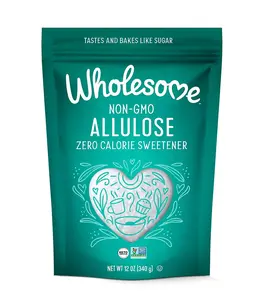Wholesome Sweeteners 12-Ounce Allulose Sweetener, Zero Calorie Sugar Substitute, Keto Friendly, Non GMO, Non-Erythritol, Gluten Free & Vegan Sweetener, 1 Pack