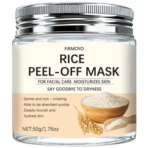 Rice Peel-Off Mask 50g | Hypoallergenic & Fragrance-Free for Sensitive Skin | Deeply Cleanses & Hydrates Gently | Your Go-To Mask for Home or Travel | Unisex, All Skin Types