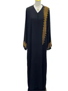 Dubai Fancy Hand Beads Palestinian Luxury Modest Fashion Abaya