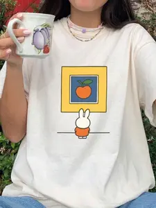 miffy at the museum tee, womens miffy tee shirt, unisex for men and women