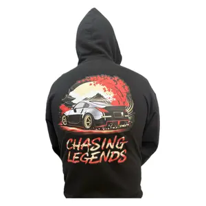 Chasing Legends 350Z Hoodie - Winter Fitted Long Sleeve Casual Medium Length Hoodie for Men