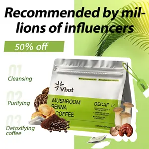 VBOT-Super Organic Mushroom Coffee - Cleansing|Purifying|Detoxifying - Pure Herbal Extracts + Mushrooms + Digestive Aids - Enhances Immunity|Promotes Healthy Excretion and Intestinal Health - Safe and Effective - Herbal Supplements