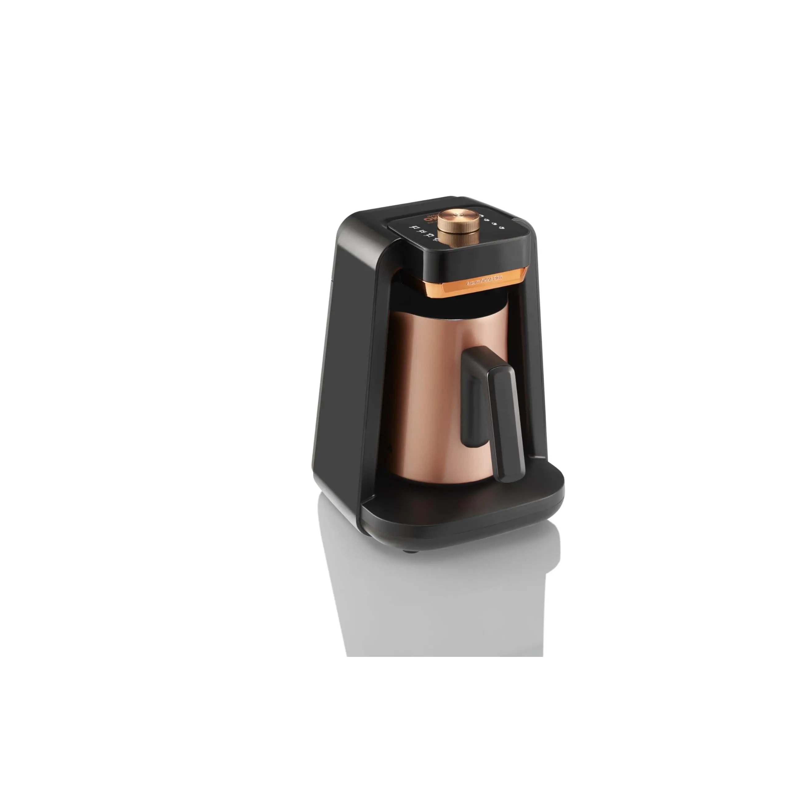 Arzum Okka Rich Spin Pro Turkish Coffee and Hot Beverage Maker, Velvetiser, Milk Frother, 120V, 5 Cups, Stainless Steel Cooking Pot, Copper