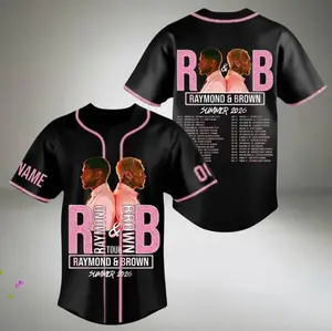 The R&B Tour Shirt, Hip Hop Concert Jersey, RnB Fan Apparel, Unisex Baseball Jersey Top, Sport Fan Style, Casual Streetwear